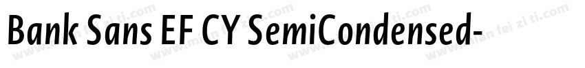 Bank Sans EF CY SemiCondensed字体转换